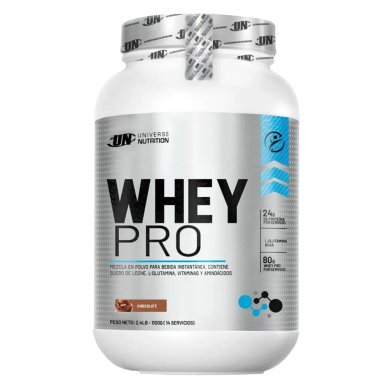 WHEY PRO 1KG CHOCOLATE UNIVERSE NUTRITION + STRAPS - 2