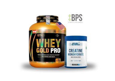 LEVEL PRO WHEY GOLD  3KG VAINILLA + CREATINA APPLIED 500 GR