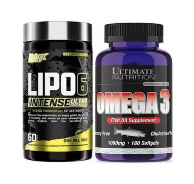 PACK LIPO 6 INTENSE + OMEGA 3 180 CAPSULAS