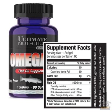 PACK ULTIMATE NUTRITION OMEGA-3 90CÁPSULAS + CREATINA 300GR - 2