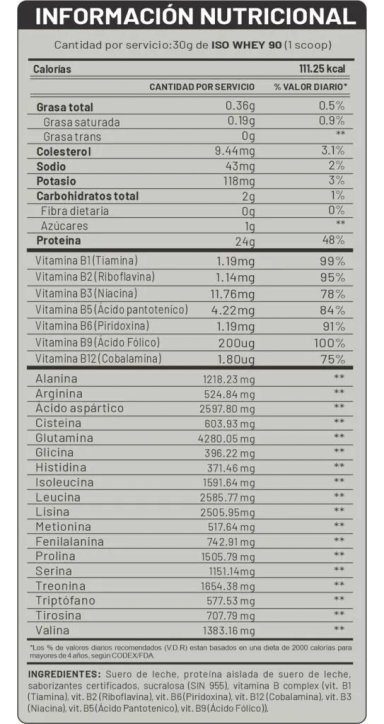ISO WHEY 90 2.5 KG - PROTEÍNA ISOLATE UNIVERSE NUTRITION - 3