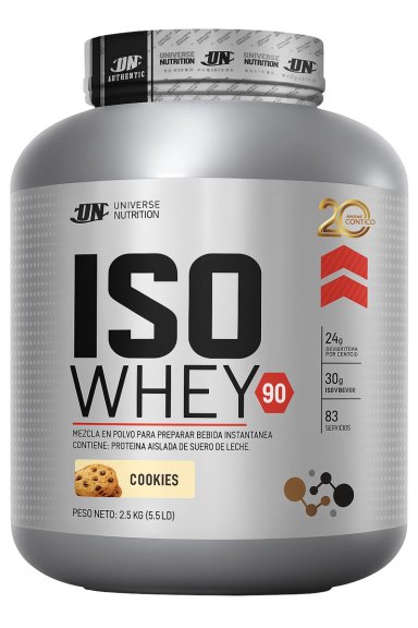 ISO WHEY 90 2.5 KG - PROTEÍNA ISOLATE UNIVERSE NUTRITION