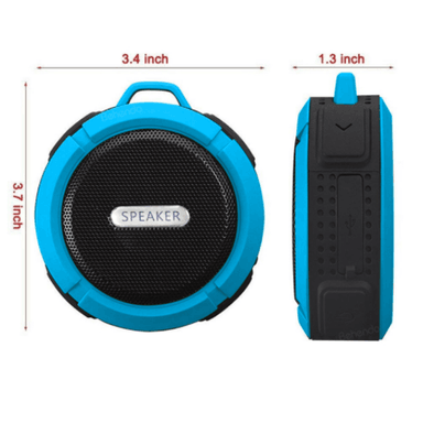 PARLANTE BLUETOOTH PORTATIL MANOS LIBRES MICROFONO DUCHA AZUL 5 W - 3