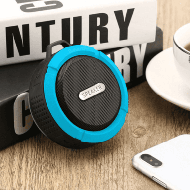PARLANTE BLUETOOTH PORTATIL MANOS LIBRES MICROFONO DUCHA AZUL 5 W - 4