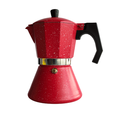 CAFETERA MOKA ITALIANA ROJA 6 TAZAS - GRANITO