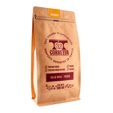 CAFÉ ESPECIALIDAD MOLIDO CORBETTA 500 G CATURRA VILLA RICA