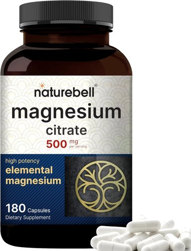 SUPLEMENTO NATUREBELL CÁPSULAS BLANDAS CITRATO DE MAGNESIO 500 MG 240 UNIDADES