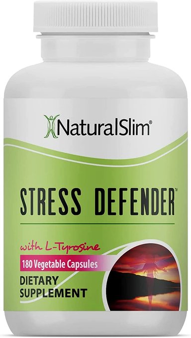 SUPLEMENTO NATURALSLIM CÁPSULAS BLANDAS STRESS DEFENDER® CON VITAMINA B5 Y L-TIROSINA 180 UNIDADES VEGANAS