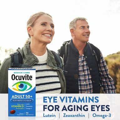 SUPLEMENTO OCUVITE GOMITAS BAUSCH + LOMB ADULT 50+ DE VITAMINAS Y MINERALES 90 GELES SUAVES - 3