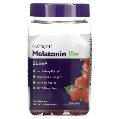 MELATONINA MELATONIN SLEEP NATROL 10MG 140 GOMITAS