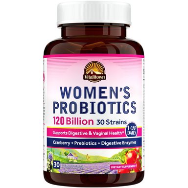 SUPLEMENTOS VITALITOWN 30 CAPSULAS VEGANAS PROBIOTICOS MUJER 120 BILLONES