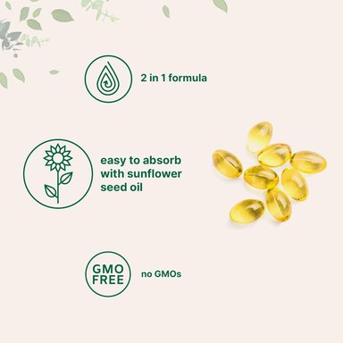 VITAMINA D3 K2 MICROINGREDIENTS 300 CAPSULAS BLANDAS 5,000 IU - 4