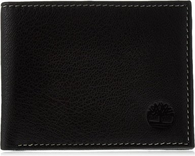 BILLETERA NEGRA SLIM FOLD DE CUERO TIMBERLAND