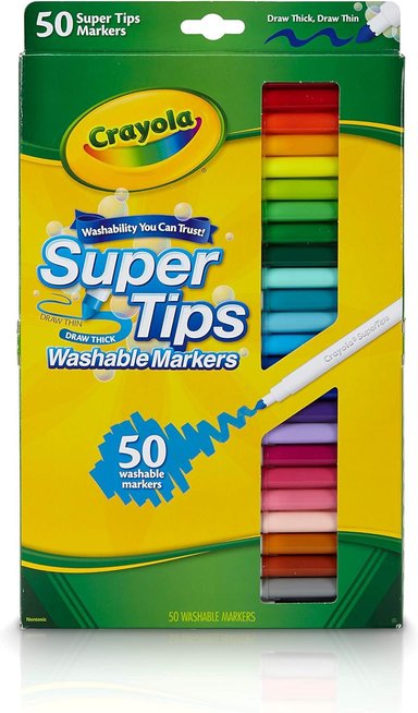 PACK MARCADORES CRAYOLA SUPER TIPS 50 UNIDADES