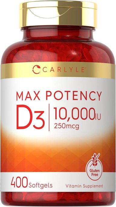 VITAMINA D3 400 CAPSULAS BLANDAS 10000 IU CARLYLE 400 CAPSULAS