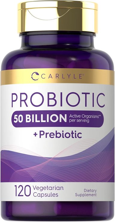 PROBIÓTICOS + PREBIÓTICOS 50 BILLONES 120 CAPSULAS CARLYLE