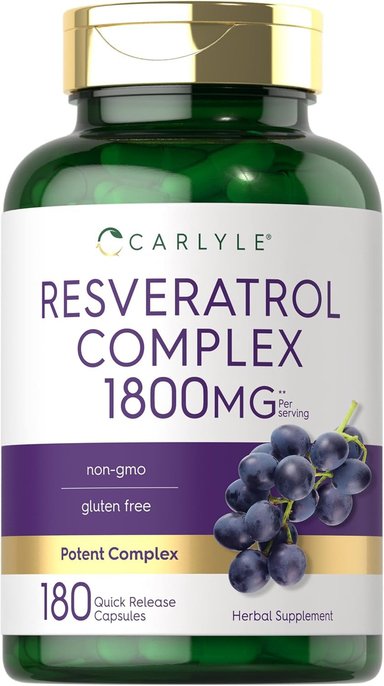 CARLYLE RESVERATROL COMPLEJO 1800 MG 180 CAPSULAS COMPLEX