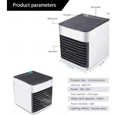 MINI ENFRIADOR DE AIRE CONEXIÓN USB PORTÁTIL - 2