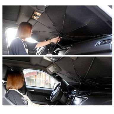 TAPASOL PLEGABLE AUTO TIPO SOMBRILLA PARA PARABRISAS - 6