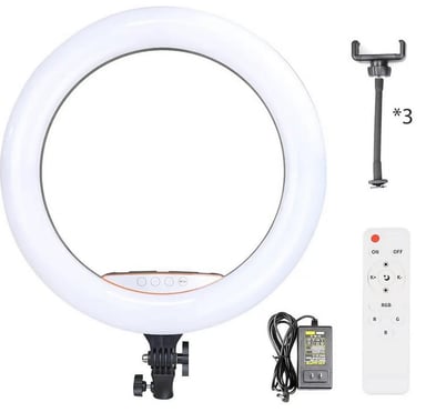 ARO DE LUZ RGB DE 45 CM + TRÍPODE 2.10 MT + CONTROL REMOTO - 3