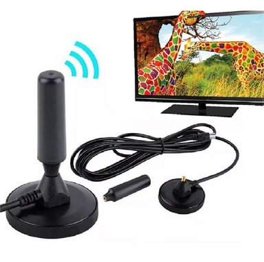 ANTENA HD DE TV DIGITAL 360º DE RECEPCIÓN CABLE 4.3 MTS