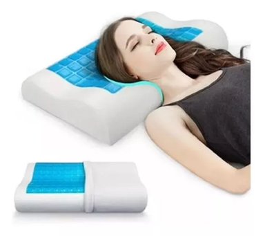 ALMOHADA ORTOPÉDICA CON FUNDA DE GEL Y VISCOELÁSTICA.