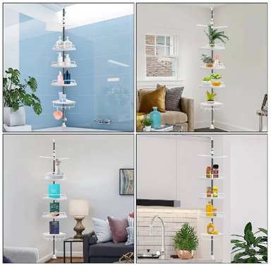 CARRITO ORGANIZADOR MULTIUSOS 4 NIVELES CON RUEDAS - BLANCO