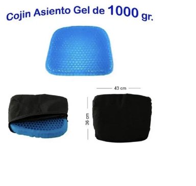PACK X 02 ASIENTOS COJÍN FLEXIBLE GEL PARA SILLAS AUTO OFICINA - 5