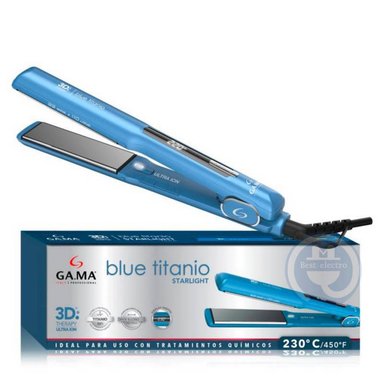 PLANCHA ALISADORA GAMA BECHS0000002439 STARLIGHT 3D BLUE TITANIO