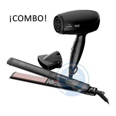 COMBO GAMA ALISADORA LED CHÍA BECHS0000002568 Y SECADOR HELIOS MANGO PLEGABLE