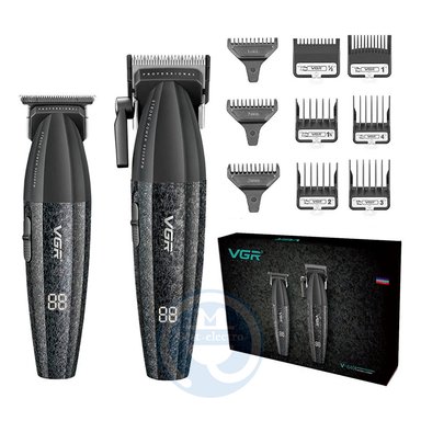 COMBO V-640 BARBER VGR CORTADORA Y TRIMMER CON CABLE CARGA USB