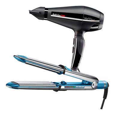 COMBO BABYLISSPRO ALISADORA OPTIMA 3100 BNT3100TPE Y SECADOR BLACK MAGIC B6400PE - 2