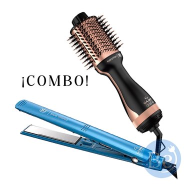 COMBO GAMA ALISADORA BLUE TITANIO BECHS0000002426 Y CEPILLO KERATION HDCBR0000000460