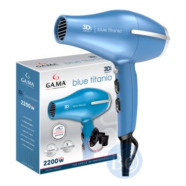 SECADOR GAMA BLUE TITANIO 3D THERAPY BECHD0000002901 DE 2300W