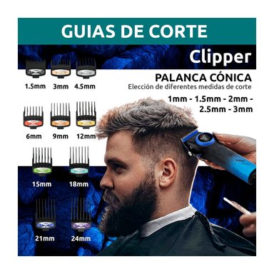 CORTADORA DE CABELLO VGR PRO BLDC BLUE EDITION V-001 - 6