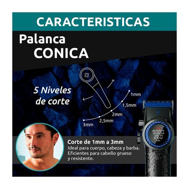 CORTADORA DE CABELLO VGR PRO BLDC BLUE EDITION V-001 - 7