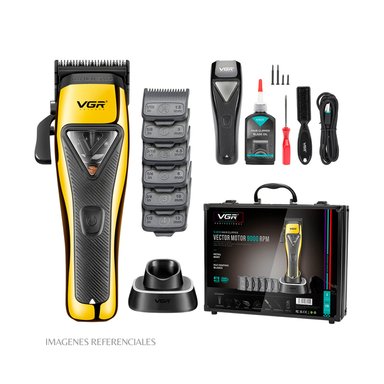 PACK CORTADORA VGR V-015 9000 RPM Y KIT DE ACCESORIOS (TIJERAS, BOTAPELO Y NAVAJA) - 2