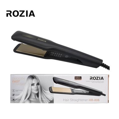 PLANCHA ALISADORA IMPORTADO HR-806 CABELLO ROZIA CON REGULADOR TEMPERATURA