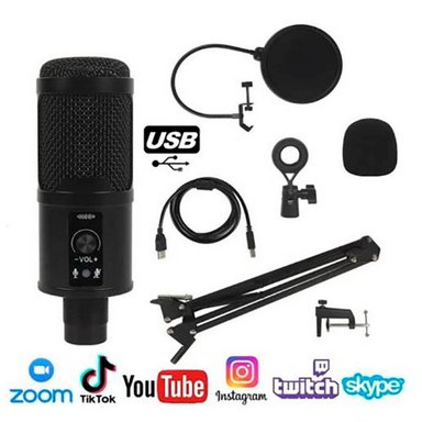 MICRÓFONO PARA PC USB CONDENSADOR PROFESIONAL PARA STREAM Y PODCAST - 5
