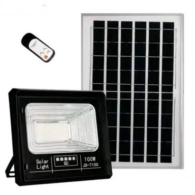 FOCO JD-T100 100 WATTS NEGRO REFLECTOR SOLAR INTERIOR EXTERIOR PANEL SEPARADO