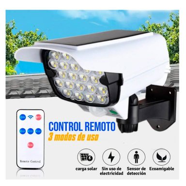 LÁMPARA JLP-2177 BLANCO SOLAR SENSOR MOVIMIENTO RECARGABLE
