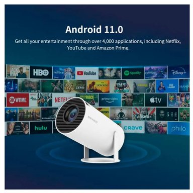 PROYECTOR ANDROID 11 CALIDAD PROFESIONAL AJUSTABLE 360 LED. - 6