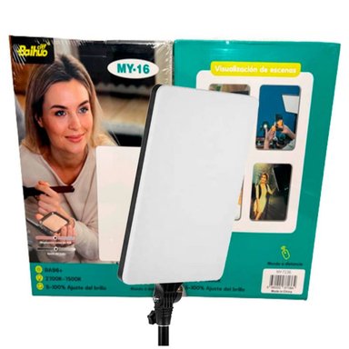 LUZ LED PANEL ILUMINACION PROFESIONAL 16 PULGADAS REGULABLE. - 6