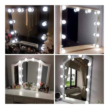 FOCOS LED FOCO HOLLYWOOD ESTILO HOLLYWOOD PARA ESPEJO MAQUILLAJE. - 4