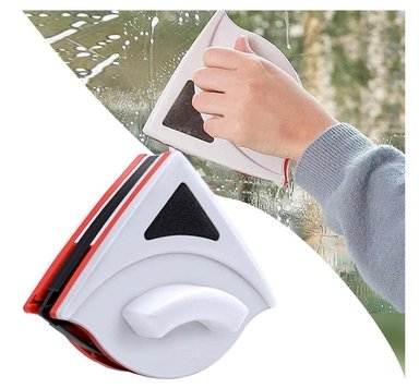 LIMPIAVIDRIO VENTANAS ESPONJA MAGNÉTICA LIMPIADOR TRIANGULAR
