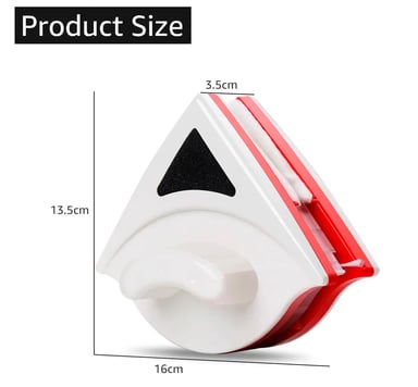 LIMPIAVIDRIO VENTANAS ESPONJA MAGNÉTICA LIMPIADOR TRIANGULAR - 3