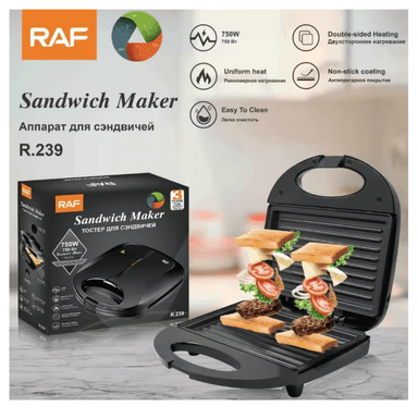 MÁQUINA RAF SANDWICHERA PARRILLA MULTIFUNCIONAL 850W RAF R239 - 4