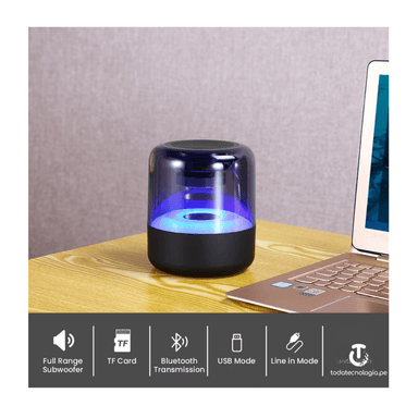 PARLANTE BLUETOOTH SEISA YX-Z5BT PORTATIL LUCES RGB RECARGABLE - 4