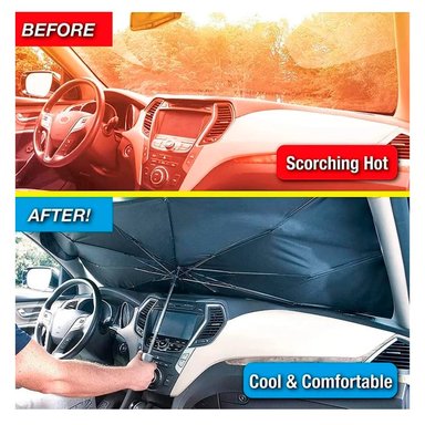 TAPASOL SOMBRILLA PARABRISA CUBRE SOL RETRÁCTIL PARA AUTOS - 6
