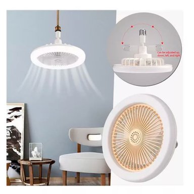 FOCO VENTILADOR SEISA 30W TECHO GIRATORIO AJUSTABLE CONTROL Y FRAGANCIA - 2